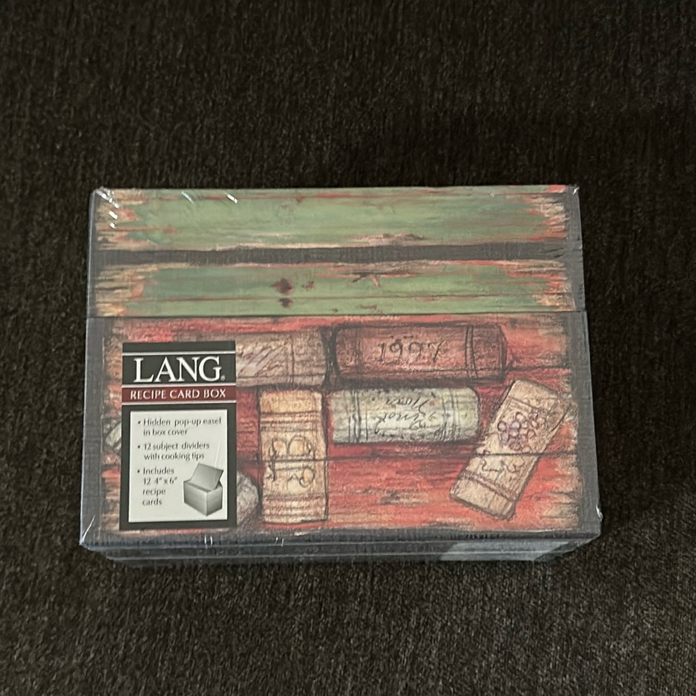 LANG Recipe Box and Cards Chateau d'Ennis Artwork by Susan Winget